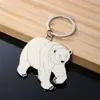 Llavero de Animal Pintura Metálica Esmalte Dibujo Animado Estéreo Corporativo Escuela Souvenir Colgante de Llave DIY