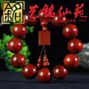 Pulsera de Hilo de Flor Roja Pera 2.0 Pulsera de Palo de Rosa Yi Ming Xian Yuan Adorno Estilo Pareja Hombres y Mujeres Cuentas de Juego Cultural de Madera