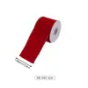Cinta de lino sintético en stock para decoraciones navideñas, cinta navideña impresa a medida con purpurina, transfronterizo a medida