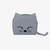 Monedero de dibujos animados de estilo coreano con bonito colgante de dibujos animados, cartera pequeña de PU con tarjetero para varias tarjetas de identificación.