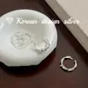 Anillo Trenzado de Cuentas de Plata Pura S925 con Estilo Minimalista Único para Apilar - Joyería de Plata al por Mayor Namdaemun, Corea del Sur
