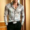 Primavera e Outono de 2026 Amazon Y2 AliExpress Novo Moda Europeia e Americana Estampada Cardigan Camisa Top Masculino