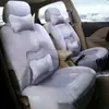Almofada de assento de carro inverno veludo curto desenho animado almofada de carro feminina fofa almofada de assento de pelúcia almofada de lã almofada de assento de carro de veludo com partículas de urso