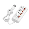 Nova Estação de Acoplamento Divisor USB de Quatro Portas Um para Quatro Tipo-C Conversor de Estação de Acoplamento para Computador Multi-Porta Atacado
