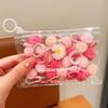 20 bandas elásticas pequeñas de goma de color caramelo para niños, coloridas, con bola de pelo, banda para el cabello, cuerda elástica para el cabello que no daña el cabello, cuerda para el cabello de niña, accesorios para el cabello