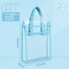 Bolsa de Arquivo Transparente de PVC Alto Valor de Cor Especial para Prova de Estudante Bolsa Portátil para Carregar Livros Bolsa para Estudo Suplementar Bolsa de Armazenamento à Prova d'Água