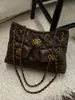 Bolso Grande de Alta Gama Estilo Retro 2025 Nuevo Bolso de Hombro Cruzado para Viajes Diarios Bolso Tote de Moda para Mujer