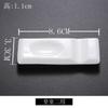 Soporte para Palillos de Cerámica Doble Uso Chino y Japonés Soporte Multifuncional para Palillos Almohada para Palillos Soporte para Palillos Soporte para Cucharas Modelo Blanco Creativo para Hotel Restaurante