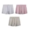 Cuecas Boxers Masculinas Huajielong Tamanho Grande Algodão Cintura Média Respiráveis Estampadas Xadrez Suave Venda por Atacado