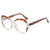 Nuevas Gafas Polygon Color Caramelo Vanguardistas Europeas y Americanas Pasarela Lujo Ligero TR90 Anti-Luz Azul Espejo Plano Ins Celebridad de Internet
