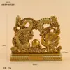 Ornatos de liga manoplas pote das cem bênçãos bule pequeno ornamentos rotativos mahjong bacia de tesouro sólida artesanato em metal
