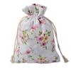 Novo Saco de Algodão Estampado Estilo Pastoral Saquinho Saco Repelente de Mosquitos Embalagem para Presente Saco com Cordão em Estoque