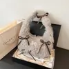 Bolsas de Pelúcia Outono e Inverno, Grande Capacidade, Bolsas de Pelúcia Fofas para Meninas com Alto Acabamento, Decoração de Laço, Bolsas de Ombro Versáteis