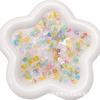 Miçangas de Flor Pequena em Acrílico, Miçangas Douradas, Colar DIY Feito à Mão, Pulseira, Brincos, Materiais e Acessórios para Joias