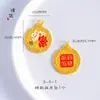 Acessórios DIY de Ouro Vietnamita de Longa Data Raposa de Nove Caudas koi Lótus verde Pingente Duru corrente de suéter de coelho feminino