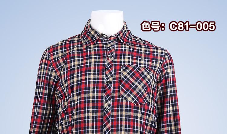男格子衬衣详情图6