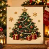 Navidad de Amazon Transfronteriza Nuevo Papá Noel Reno Corona Pintura de Diamantes Irregular DIY Pintura de Perlas