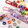 Cuentas de Acrílico Brillante con Forma de Rosquilla de 16 mm Hechas a Mano para Pulseras con Cuentas, Llaveros, Joyería, Materiales y Accesorios