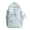 Mochila escolar para estudiantes de secundaria y preparatoria, fresca y elegante con lunares, gran capacidad, alto atractivo estético para la temporada de regreso a clases y el transporte diario