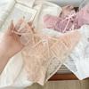 Esencia de cintura pequeña de amor ~ ropa interior de encaje sexy para damas hueca de cintura baja algodón puro transpirable calzones de perfil para niñas