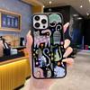 Capa de Celular iPhone 17 Popular Criativa com Tema de Gato da Amazon, Capa Protetora Espelhada para Apple 15 Plus com Acabamento de Alta Qualidade 16