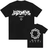 Camiseta Gráfica Divertida con Logo de la Banda Bad Omens para Hombre y Mujer Moda Hip Hop Camiseta Retro Informal Masculina de Manga Corta Oversize