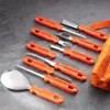 Molde de Acero Inoxidable para Tallado de Calabaza de Halloween con Expresiones - Juego de Herramientas de Tallado DIY para Frutas
