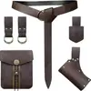 Riñonera YSFYSFTEMU con Forma de Barco Medieval, Estilo Vikingo Nórdico, Accesorio Retro de Cosplay