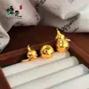 Libro Rojo Pequeño Mismo Estilo Oro Arena Brillante Escama de Dragón CNC Bolsita Colgante Calabaza, Colgante de Calabaza Rompehielo Abrible