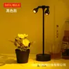 [Transfronterizo] Mesa de Comedor para Puesto con Luz Recargable de Ambiente, Lámpara de Mesa de Bar, Foco, Lámpara de Mesa, Luz de Ambiente, Luz Nocturna para Exterior de Restaurante