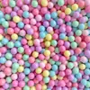 Cuentas Redondas Coloridas Brillantes Color Caramelo Macaron Cuentas No Porosas Materiales de Decoración con Pegamento Cremoso Accesorios Rellenos para Cajas de Regalo