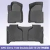 Adequado para GMC Sierra 1500 Cabine Dupla 2019-2025 Tapetes de Chão TPE Tapetes de Chão 3D