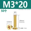 M2M2.5M3M4M5M6M8M10 Tornillos para Máquina de Latón Phillips Cabeza Avellanada Tornillos de Cabeza Plana de Cobre Tornillos Pequeños Antióxido