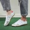 26 Tênis Brancos Personalizados para Treino, Tênis de Vôlei, Tênis de Lona Respirável com Solado Macio para Competição Esportiva, Tênis de Treino, Tênis para Artes Marciais, Transfronteiriço