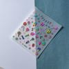 Potente fábrica Yiwu, nuevas pegatinas para uñas artesanales en relieve, impermeables, adhesivas tridimensionales 5D, pegatinas para uñas con helado