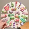 Nuevos pasadores de pelo de dibujos animados de dopamina para niños, suaves con el cabello, lindos accesorios para el cabello de princesa de colores caramelo, pasadores y tocados para bebé