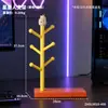 Estante de almacenamiento para figuras de dibujos animados, soporte 2 en 1 para control de videojuegos, base de almacenamiento creativa, adorno de escritorio, diseño 3D