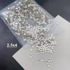Manicura mini plana diamante blanco con forma especial tamaño pequeño celebridad de internet mismo estilo transparente diamante cuadrado gota de agua amor rectangular