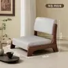 Silla de suelo Silla Tatami Taburete con respaldo estilo japonés Cama para uso en mirador de madera maciza Silla para habitación japonesa Silla sin patas