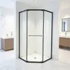 Venta Caliente Tipo Diamante Puerta Corredera Cabina de Ducha Integrada Hogar Hotel Ingeniería Mampara de Baño Cabina de Ducha de Cristal Personalización