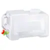 Balde de Água Pura de PC Espesso de 25 Litros para Exterior Montado em Carro com Torneira Tanque Portátil Doméstico para Armazenamento de Água