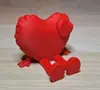 Transfronterizo Nuevo Adorno Creativo en Forma de Corazón Articulado Móvil Impreso en 3D Modelo de Figura de Moda Regalo de San Valentín Figura