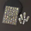 Beleza Total Transfronteiriça Novos Adesivos de Nail Art Primavera e Verão Borboleta Borboleta Multicolorida Flor Adesivos de Nail Art