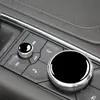 Adecuado para 14-19 Cadillac ATS pegatinas para botones multimedia negro piano negro brillante decoración de modificación de interior de coche