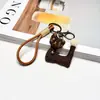 Pingente de Gato 3D de Tecido Fofo Estilo Coreano para Bolsa Chaveiro Acessório Presente Criativo para Casais