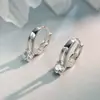 Estilo Minimalista de Lujo Ligero Plata de Ley S925 Chapado en Oro de 18 Quilates Pendientes de Diamante Fino Accesorios de Oreja Versátiles Simples de Gama Alta para el Trabajo