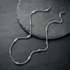 Collar Transfronterizo de Cadena de Perlas Cilíndrico Multisección para Hombres, Acero de Titanio, No se Desvanece, Joyería de Moda Europea y Americana, Accesorios de Moda y Sencillos para Mujeres