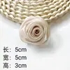 Flor de Tela Tridimensional Bud de Rosa Hecho a Mano Accesorios para Joyería DIY Accesorios Decorativos para el Cabello Accesorios para Ropa Bolsas Calzado y Calcetines Accesorios