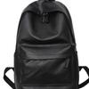 Mochila escolar de piel sintética suave para mujer, mochila de viaje informal para estudiante universitario japonés, mochila informal de gran capacidad para computadora, moda masculina