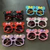 Gafas de sol de dibujos animados lindas con lazo para jugar niños protección solar gafas de sol lindas para bebé orejas grandes gafas de sol de moda para niña